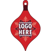 1/4" recycled wooden Christmas ornament. Ornament 1 - Red... from ASI 72521...