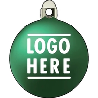 1/4" recycled wooden Christmas ornament. Bulb 1 - Green... from ASI 72521...