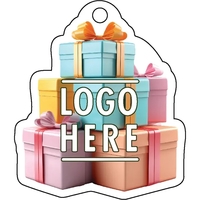 1/4" recycled wooden Christmas ornament. Stack of Boxes... from ASI 72521...