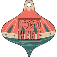 1/4" recycled wooden Christmas ornament. Ornament Shape 3... from ASI 72521...