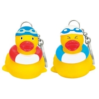 Rubber Poolpal Duck Key Chain