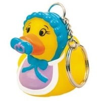 Rubber Cute Baby Duck Key Chain