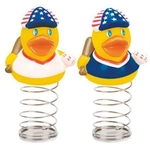Rubber Patriotic Baseball Duck Bobble