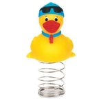 Rubber Sporty Referee Duck Bobble