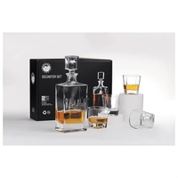 810mL decanter with four 8oz glasses in gift box. Clear glass,... from ASI...
