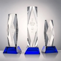 This majestic award centers on a large diamond surrounded by ripples... from...