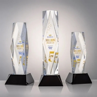 The award centers on a large diamond surrounded by ripples and... from ASI...