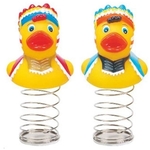 Rubber Indian Chief Duck Bobble