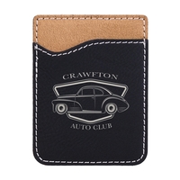 2 3/8" x 3 1/8" phone wallet made of black faux... from ASI 74601 Calico