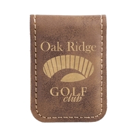 1 3/4" x 2 1/2" money clip made of rustic brown... from ASI 74601 Calico