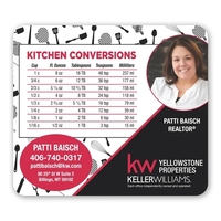 3 1/2" x 4" square magnet with round corners and four... from ASI 68507 The...