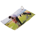 Full Color Sports Golf Towel with Grommet and Ring