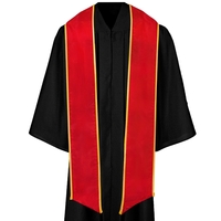 Red graduation sash with a gold binded edge... from ASI 98085 Wolfmark