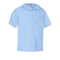 A+ Uniforms Woven Shirts - Girls' Peter Pan Short Sleeve ...... from ASI...
