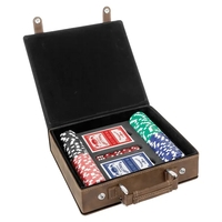 Poker set with 100 commercial grade chips, two decks of card... from ASI...