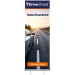 Premium 33"W x 90"H Retractable Banner Kit