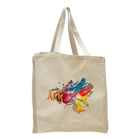 12 oz. Cotton canvas tote bag plus 1 color silkscreen imprint... from ASI...