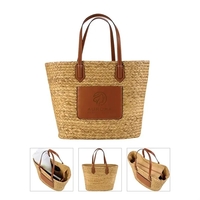 Akena Natural Hyacinth Grass Tote... from ASI 67866 Logomark/Valumark