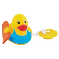 Rubber Surfing Duck w/Bath Tub Plug