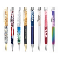 Vegas Floating Flakes Metal Ballpoint... from ASI 46755 Cosmo Promos