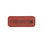 Rose Leatherette Badge w/ Magnet