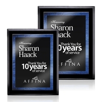 Farnsworth/Caprice Plaque - Black/Blue 8"x10"... from ASI 84592 St Regis...