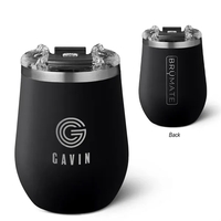 14 oz, insulated stainless steel wine tumbler with spill-resistant, locking...