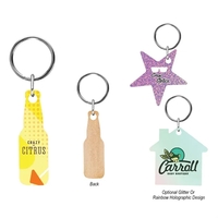 Full Color Wood Key Tag - 2"