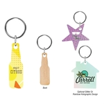 Full Color Wood Key Tag - 2"