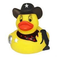 Rubber Western Sheriff Duck, Balanced and Weighted for Floating... from ASI...
