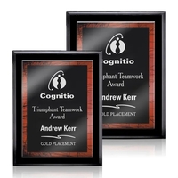 Farnsworth/Caprice Plaque - Black/Red 8"x10"... from ASI 84592 St Regis Group...