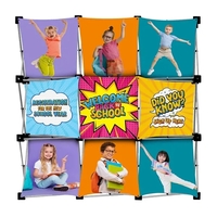 Kit that includes a nine-quad square frame, one A panel, two... from ASI...