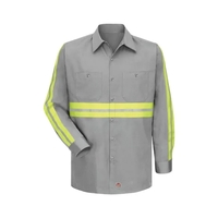 Enhanced Visibility Long Sleeve Cotton Work Shirt... from ASI 84358 S&S...