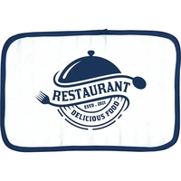 Padded muslin place mat with a twill top and binding on... from ASI 31260...