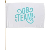 12" x 8" Custom Hand Held Flag