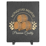 7" x 9" Rectangle Slate Decor with Plastic Feet