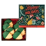 Decadent Christmas Tree Cookies in Gift Box