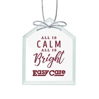 Gracefully sculpted with a smooth beveled edge, this jade ornament...