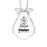 Optical Ornament - Teardrop Imprinted