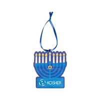 Wooden Menorah Ornament