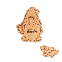 4" x 3 1/4" cork coaster shaped like a gnome.... from ASI 98360 WOWLine