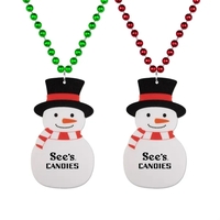 33" plastic snowman necklace with beads.... from ASI 98360 WOWLine