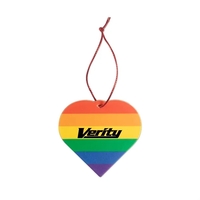 2 3/4" plastic heart-shaped pride ornament.... from ASI 98360 WOWLine