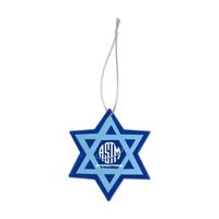 3 3/4" x 3" Star of David shaped acryluc ornament.... from ASI 98360 WOWLine