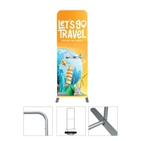 DisplaySplash Single Sided Fabric Floor Banner - 31 1/2"...