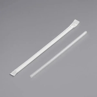 Individually wrapped 8" clear plastic drinking straw.... from ASI 91880...