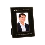 4" x 6" Black & Gold Leatherette Photo Frame