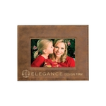 4" x 6" Rustic & Gold Leatherette Photo Frame