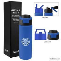 AWS 24 Oz. Pop Sip Recycled Stainless Steel Bottle Kit