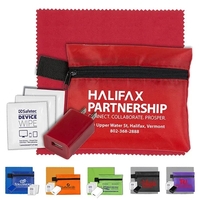 Tech Home and Travel Kit w/ Cleaning Cloth / Wall Charger